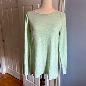 Gap Women's Sweater Mint Green Medium 100% Cotton
